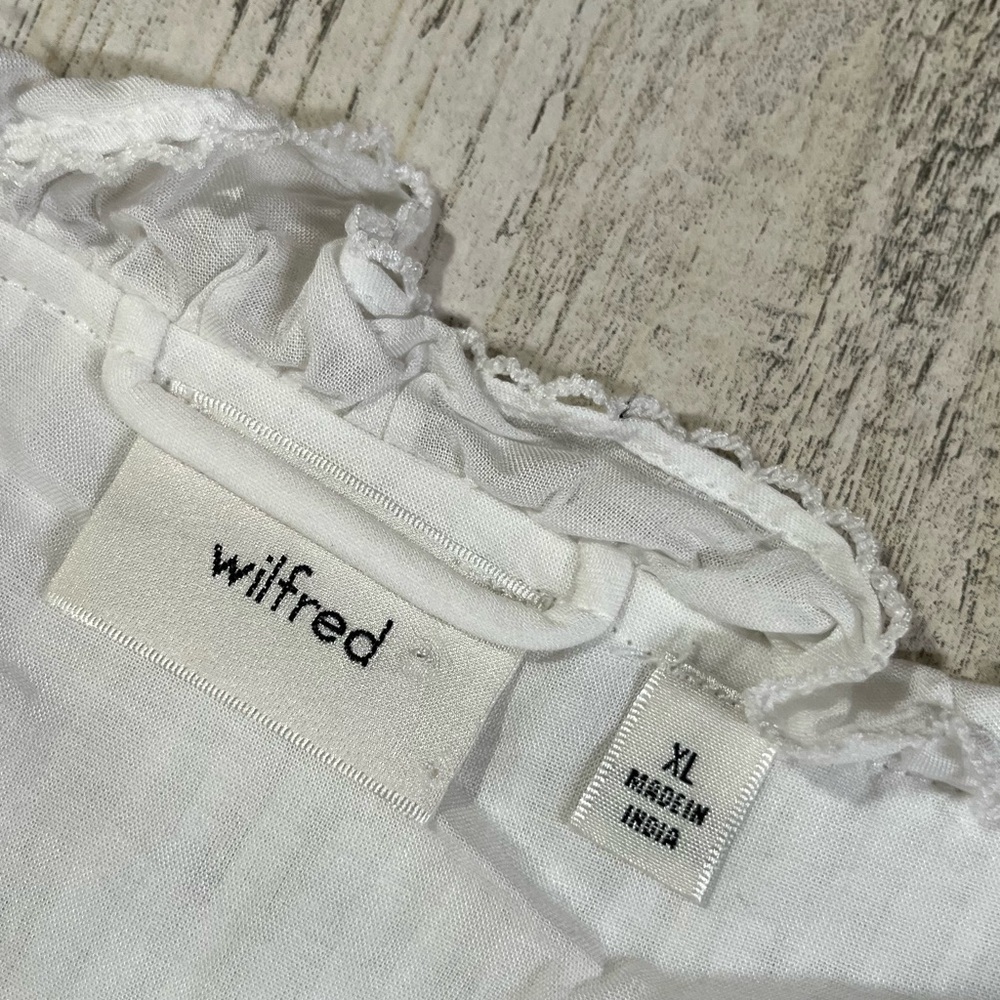 Wilfred Aritzia Aeneas White Midi Dress xl - Picture 6 of 11